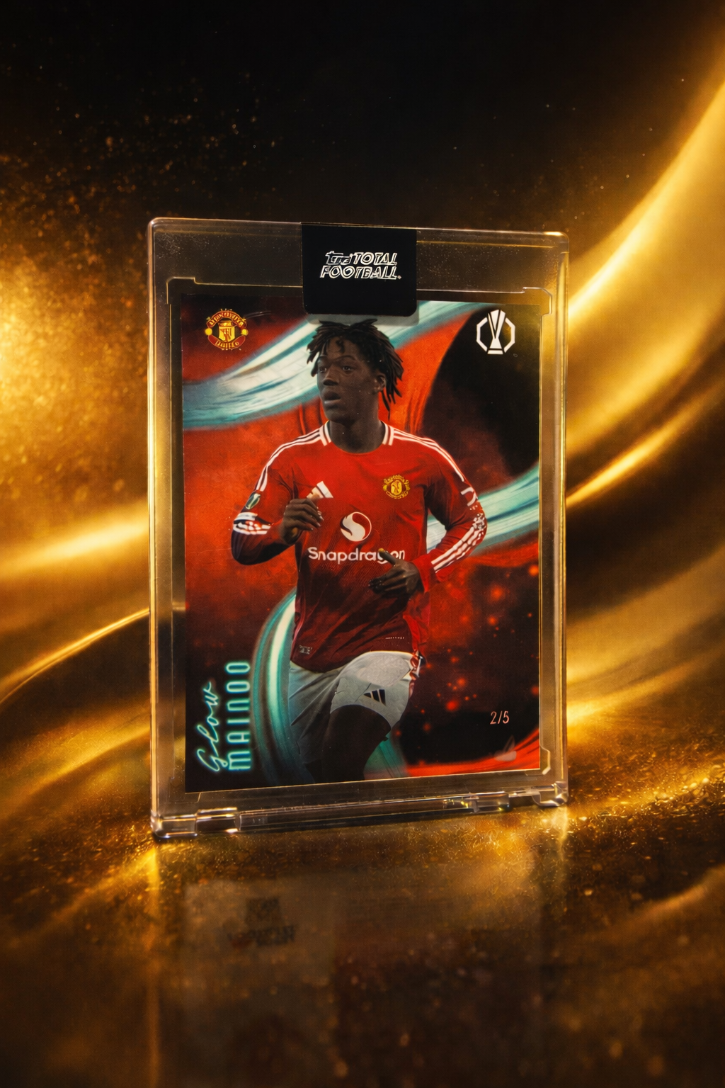 Kobbie Mainoo Topps Total Football Gold 2/5⚽️ 🏴󠁧󠁢󠁥󠁮󠁧󠁿 🎭 - Manchester United