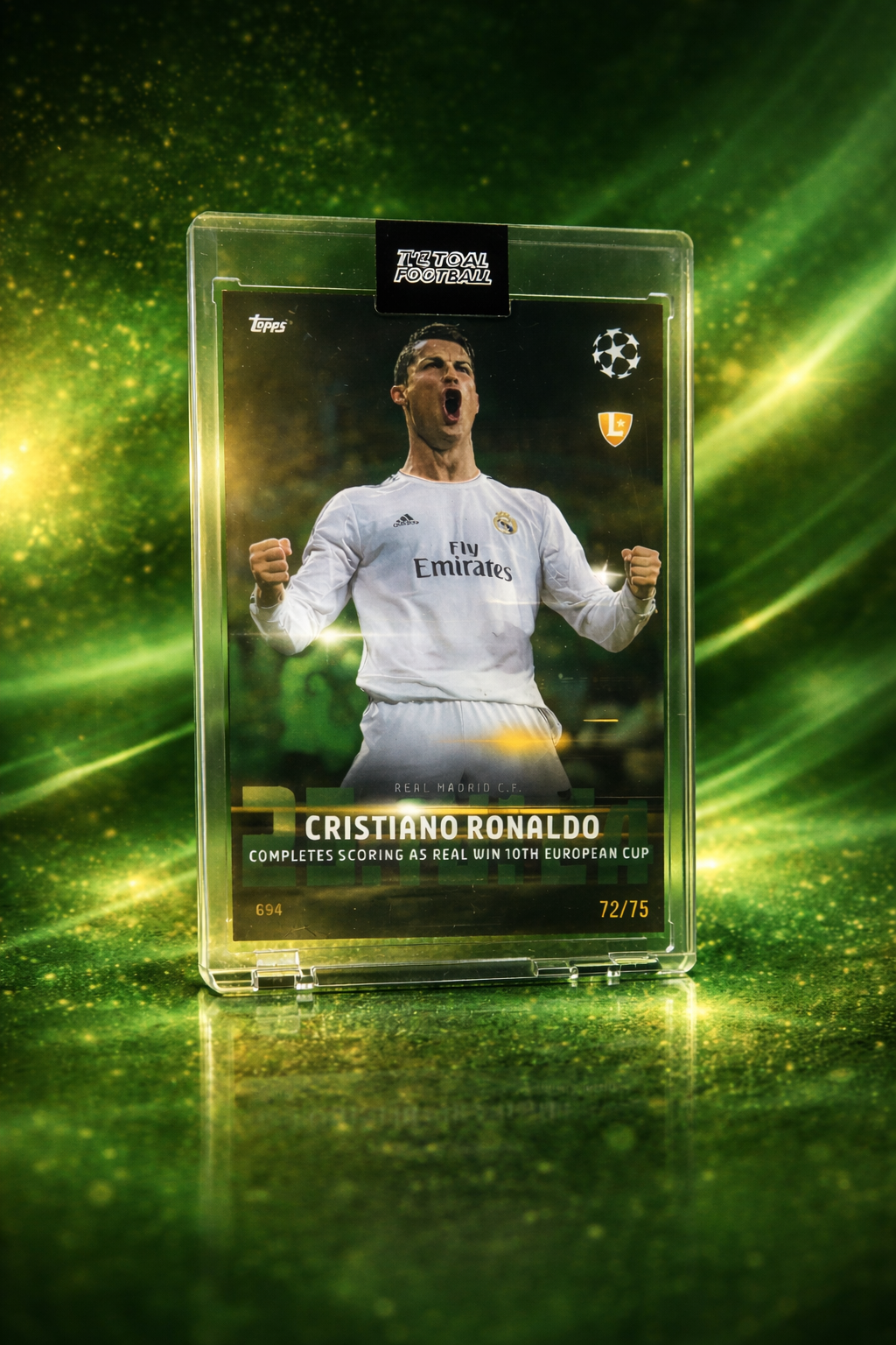 Topps Total Football Cristiano Ronaldo 72/75 ⚽️🇵🇹🐐- Real Madrid