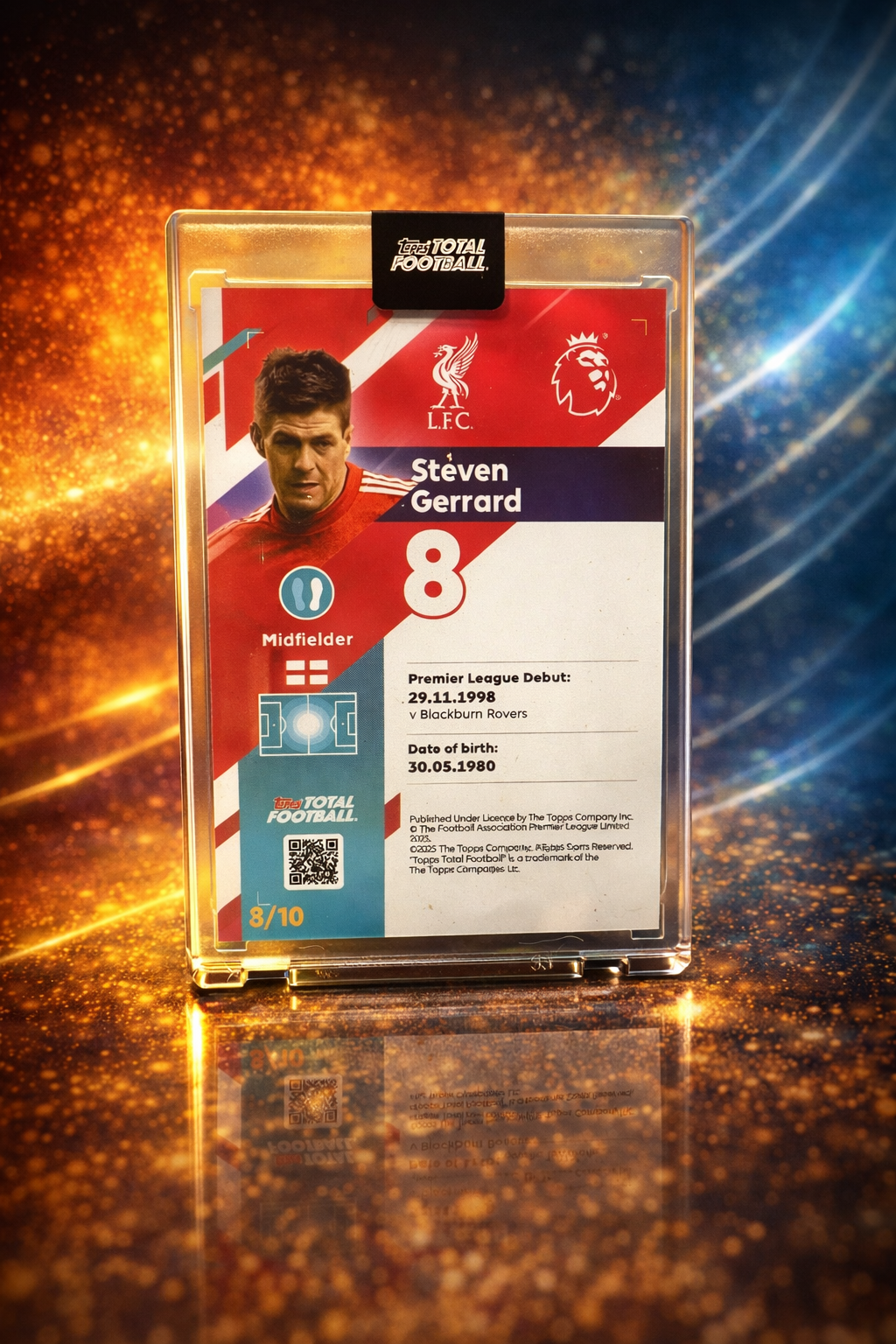 Topps Total Steven Gerrad 3/10 ⚽️🇬🇧🪩 - FC Liverpool
